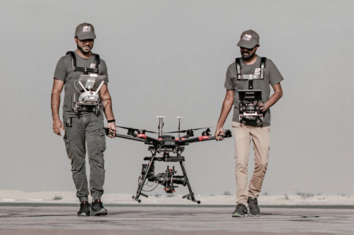 Drone filming in dubai