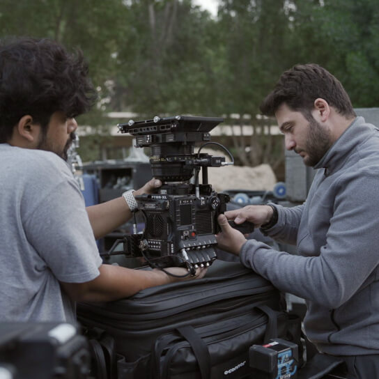 Crew at work